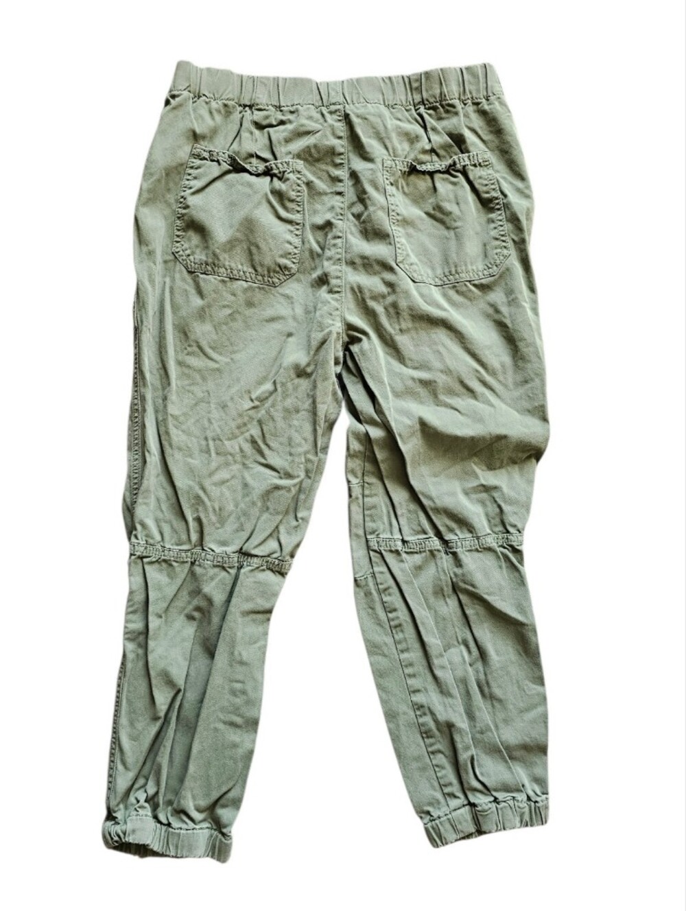 Free People High Rise Olive Green Cargo Jogger Pants Size Small - Picture 3 of 6